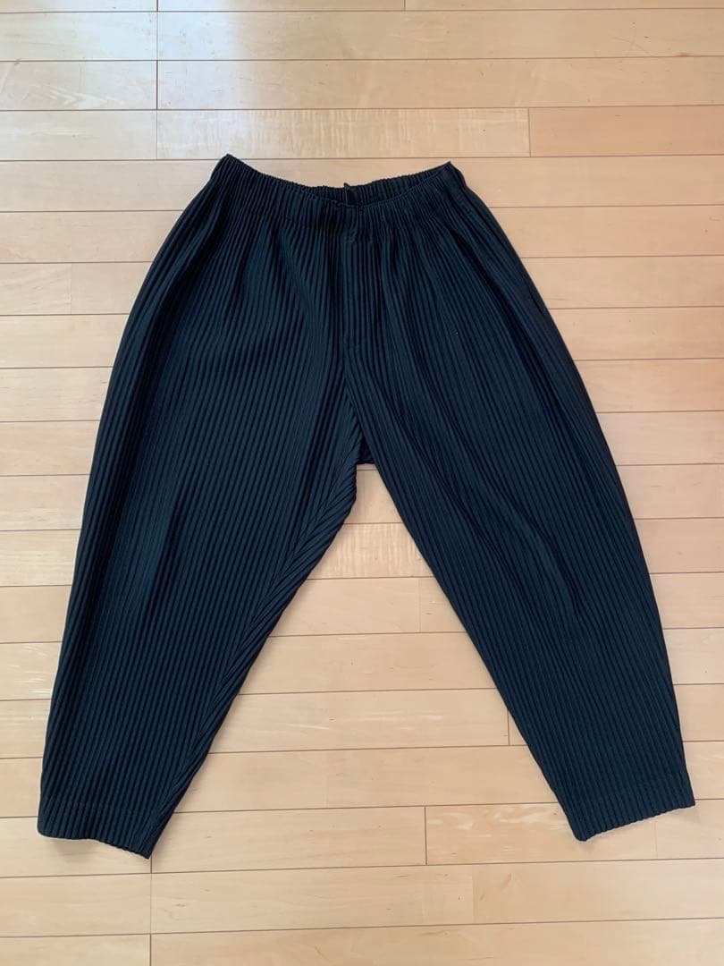 美品 HOMME PLISSEオムプリ 23ss プリーツパンツ イッセイミヤケ