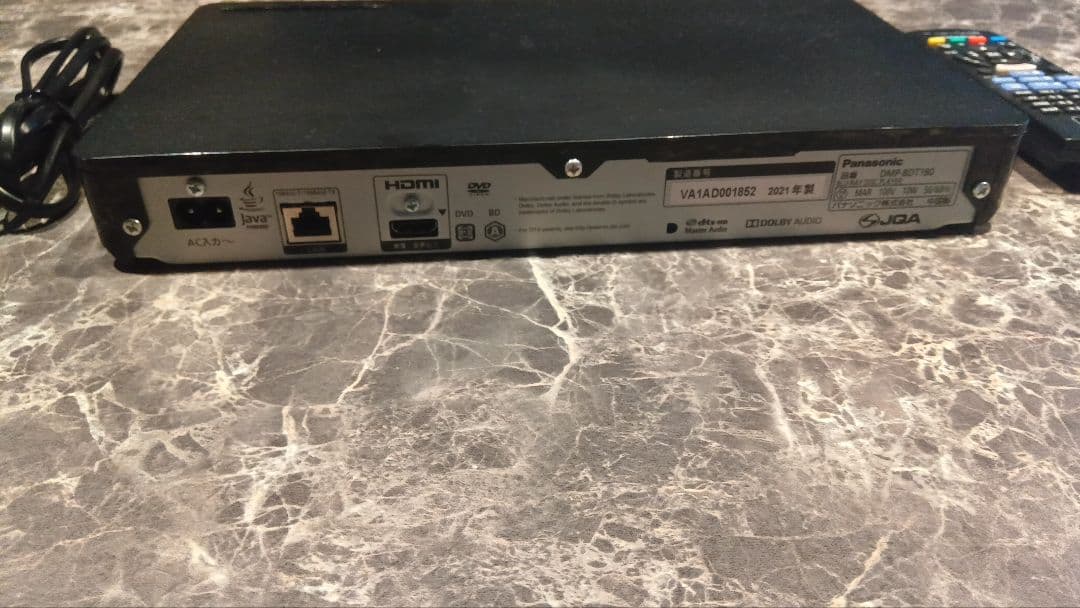 Panasonic DMP-BDT180 パナソニック ブルーレイプレーヤー