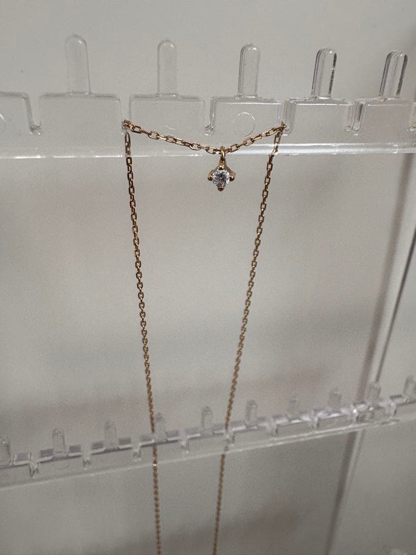 ete K10 ダイヤモンドネックレス