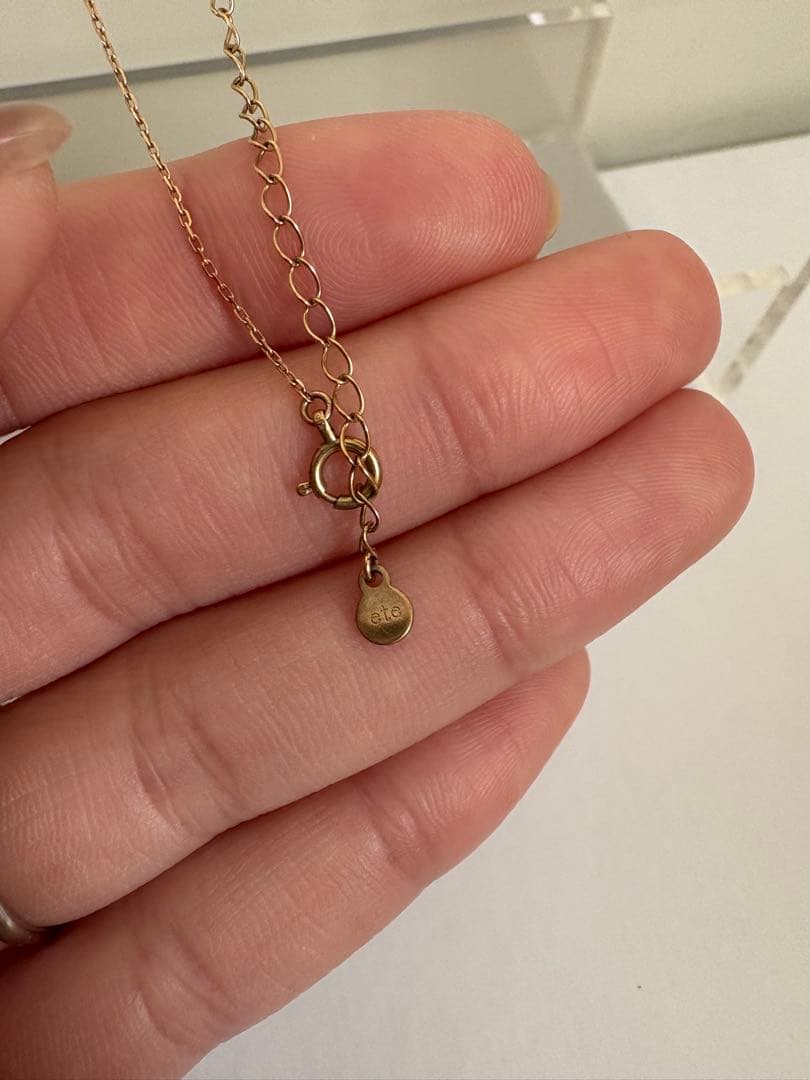 ete K10 ダイヤモンドネックレス