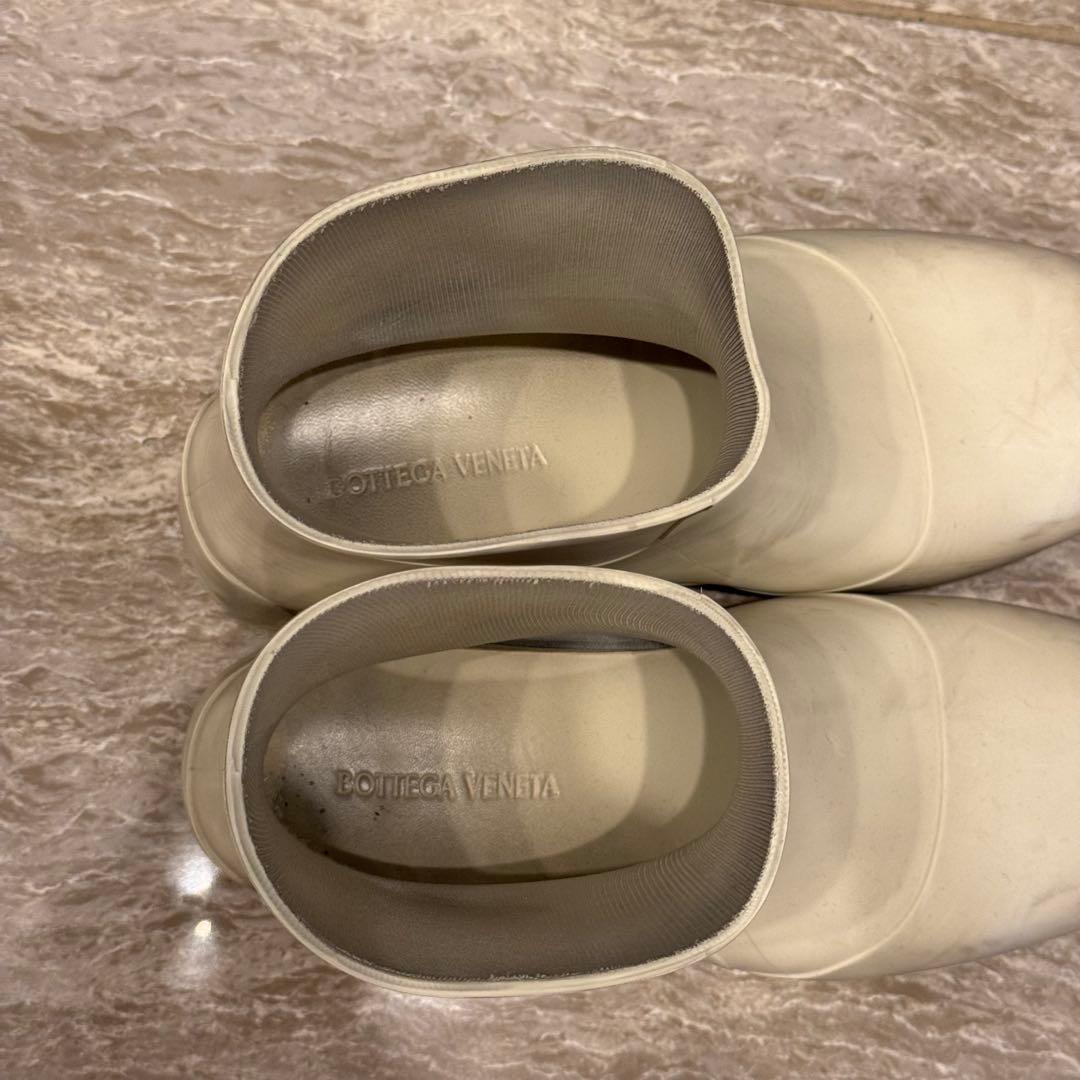 BOTTEGA VENETA パドルブーツ パドルアンクルブーツ 37 ホワイト