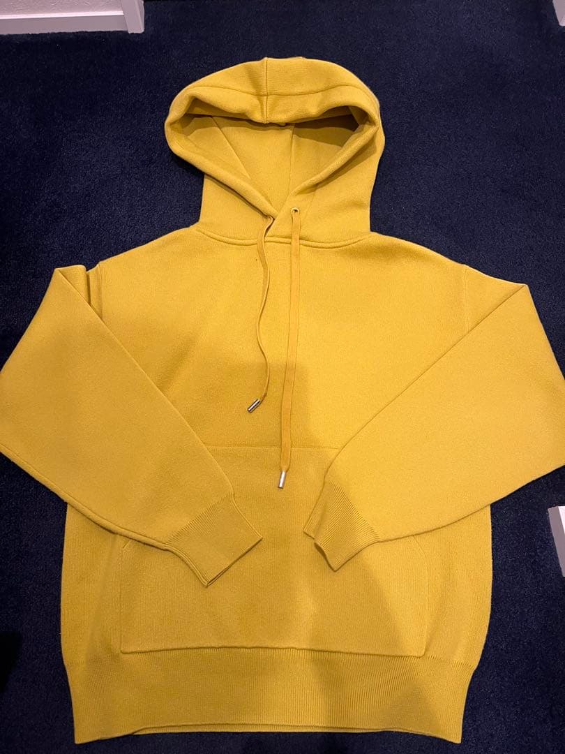 CABaN コットンカシミヤ パーカ　イエロー