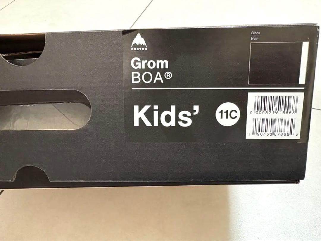 美品！BURTON BOA 子ども用スノーボードブーツ　17.5 18.5センチ