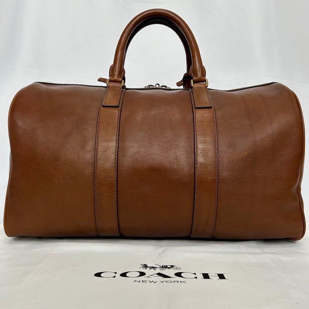 【美品/南京錠付】コーチ 71071 ベンチュラー 2way ボストンバッグ 茶