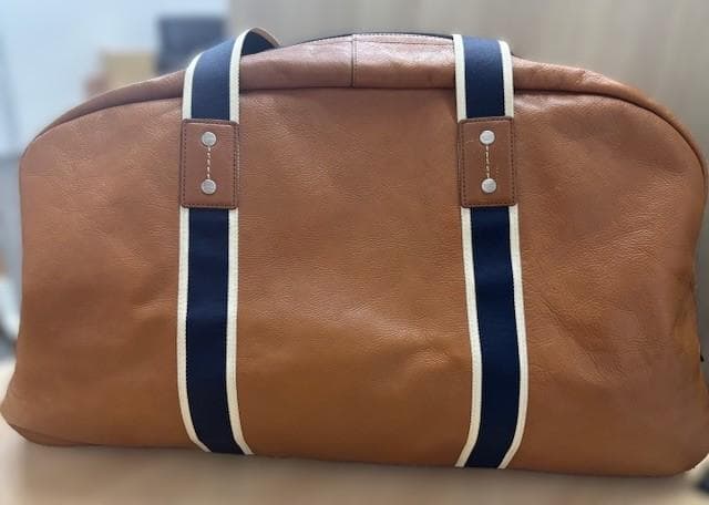 COACH コーチ F70561 ボストンバッグ レザー ブラウン×ネイビー