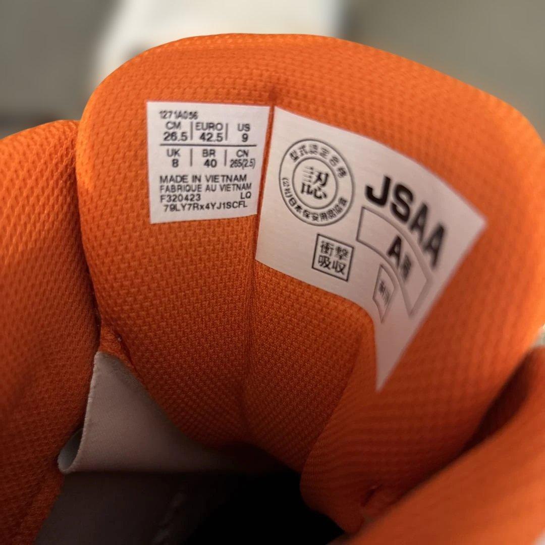 【美品】ASICS 安全靴 BOAシステム ホワイト/グレー