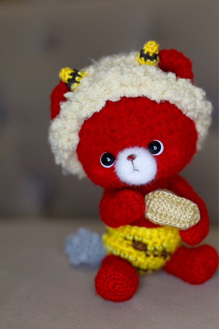 あみぐるみ くま 節分 豆まき 鬼