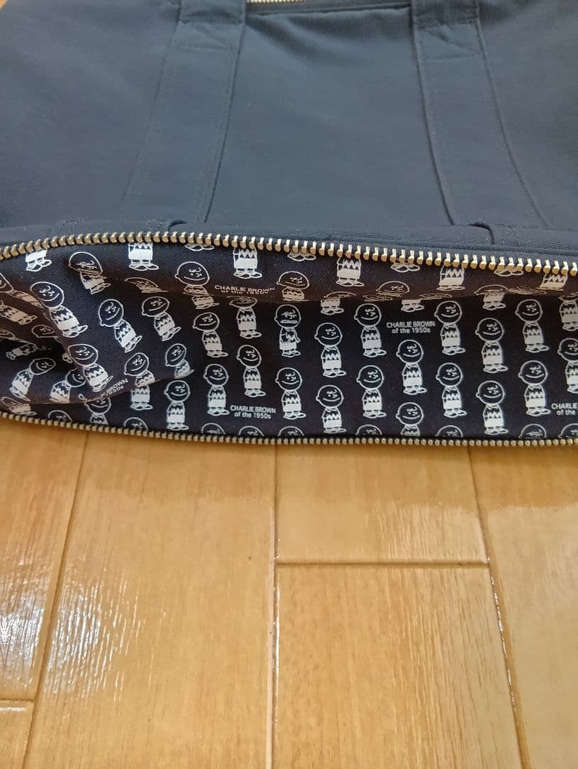 PORTER ブラックビジネスバッグ　スヌーピーコラボ