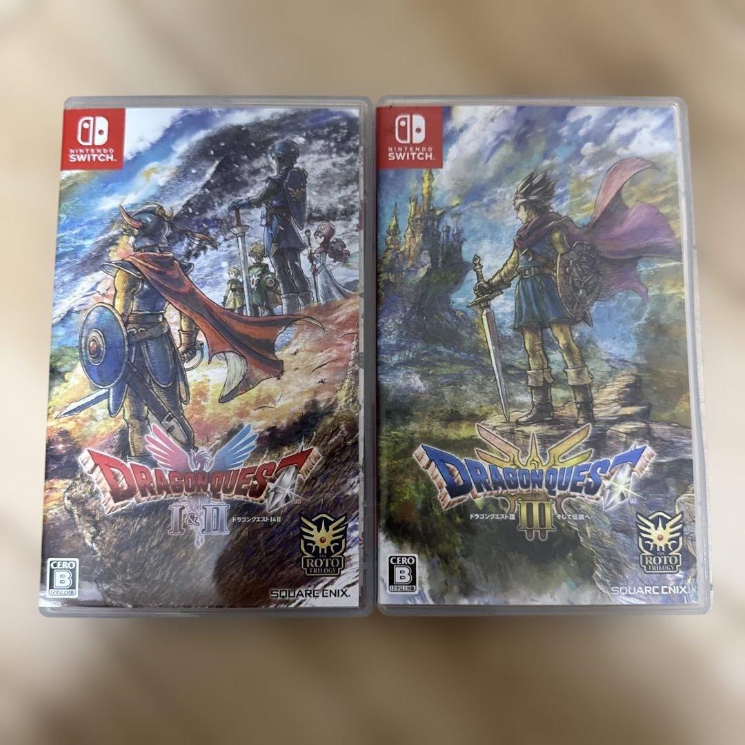 [switch]ドラゴンクエスト1&2、ドラゴンクエスト3、2本セット売り