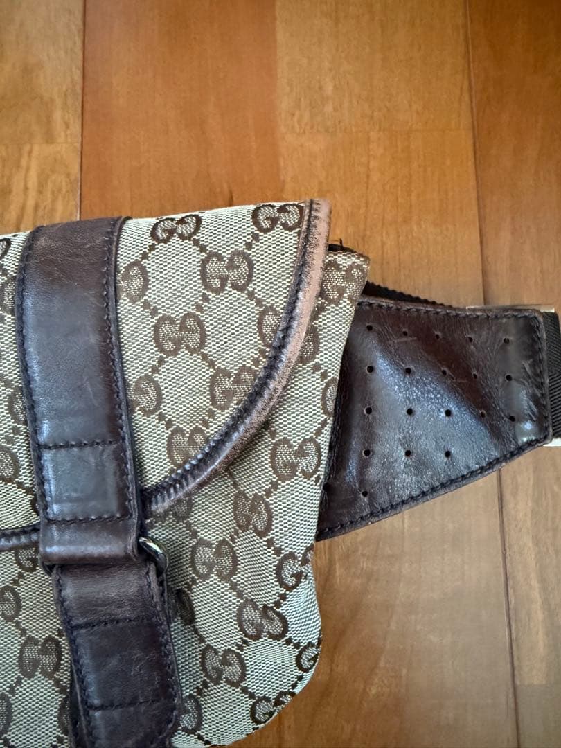 GUCCI グッチ GGキャンバス ボディバッグ ウエストポーチ