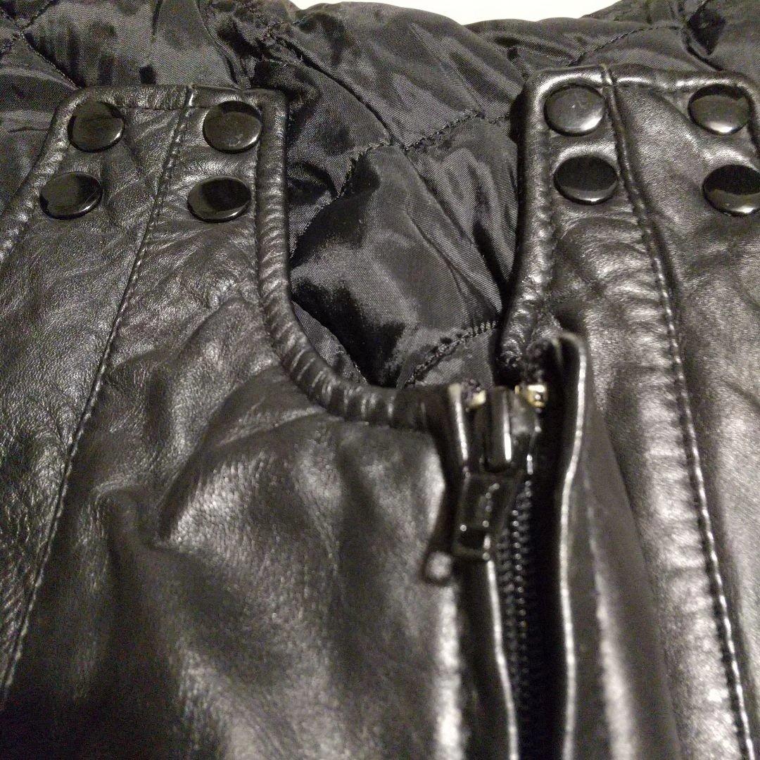 90年代 レザーオーバーオール