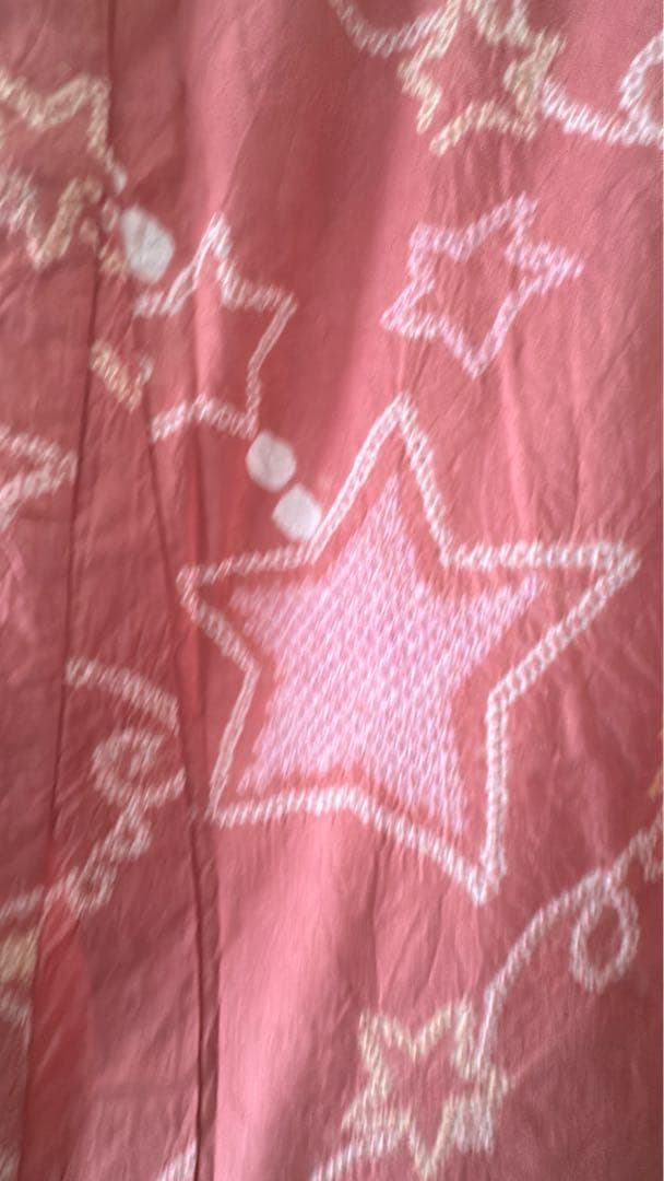 有松鳴海絞り浴衣　有松絞り浴衣　絞り　裄67