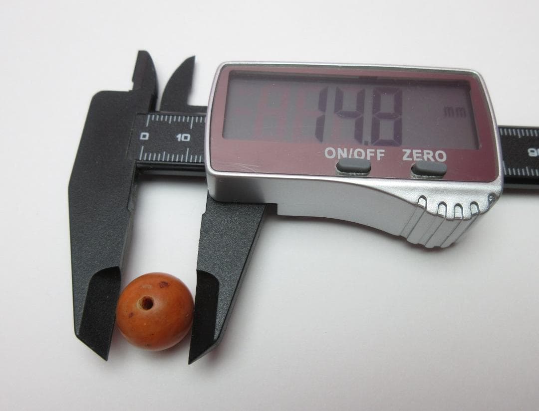 本珊瑚 珊瑚玉 緒締玉 A サンゴ さんご アンティーク　80128