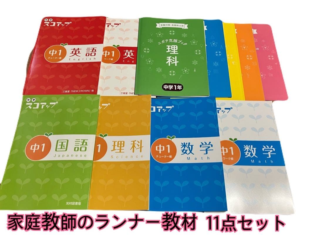 【定価:226,800円❕】中1家庭教師のランナーオリジナル教材/11点セット