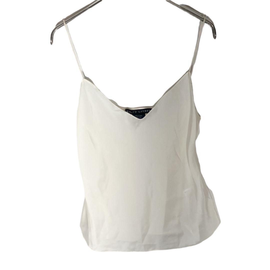 ラルフローレン【7】レディースカットソー 白 黒 シルク コットン 超美品