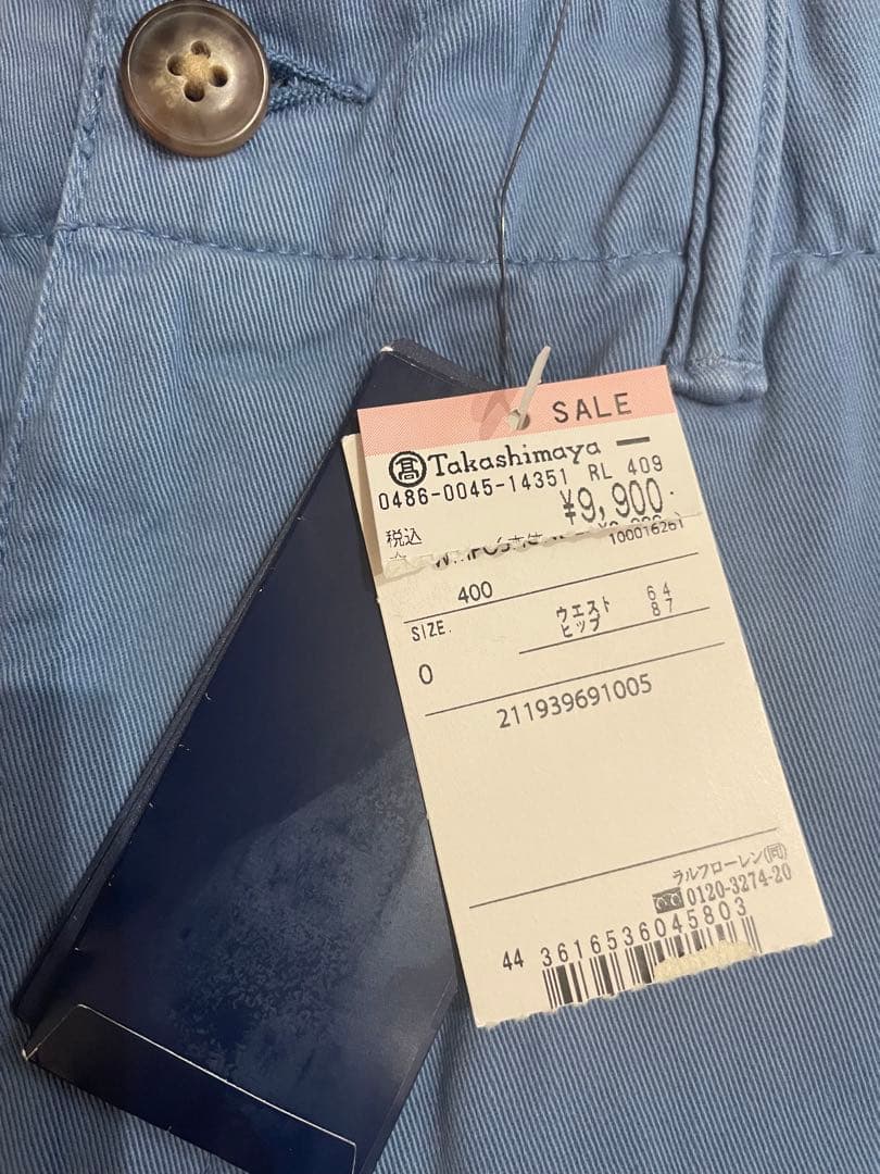 新品　Polo by Ralph Lauren 水色 ショートパンツ サイズ0