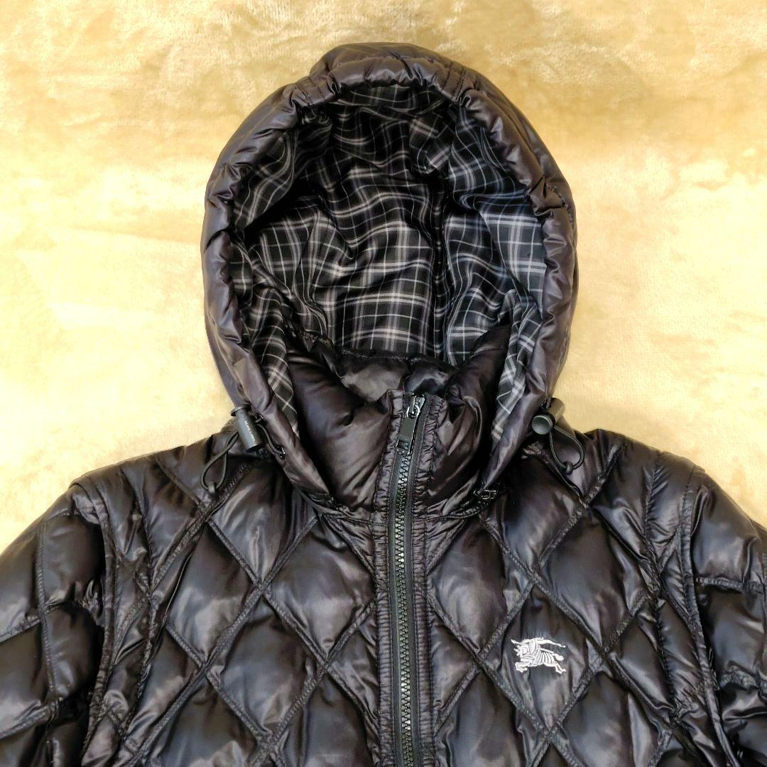 極美品 バーバリーブラックレーベル ウルトラライトダウン ノバチェック 4way