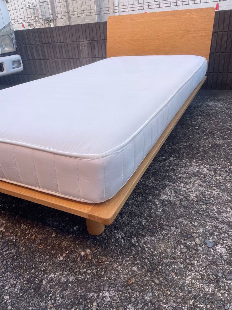 【引取限定】無印良品　ベッド　フレーム　マットレス　シングル　葛飾区