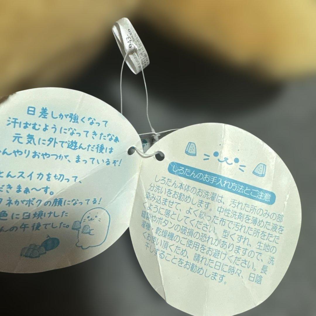 タグ付　小麦色にへんしん　しろたんだきぐるみ♡日焼けぬいぐるみ　すいか