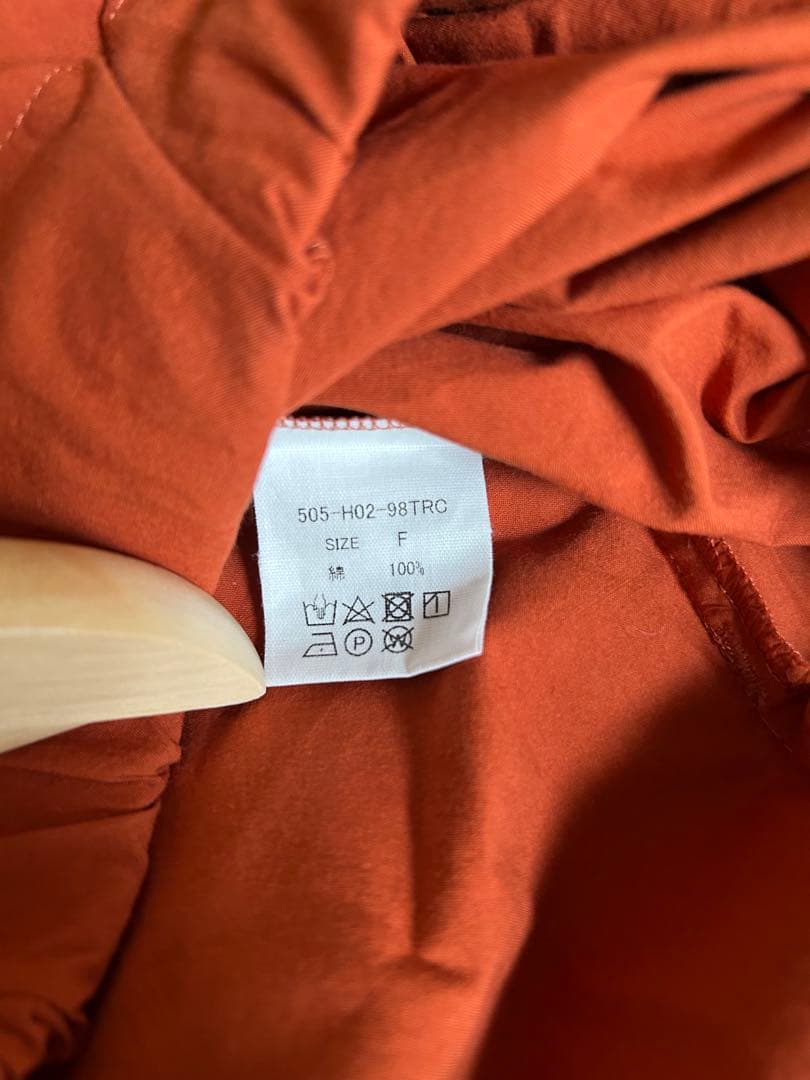 遠州織物HUIS. 502 スカートパンツ　テラコッタ　新品タグ付