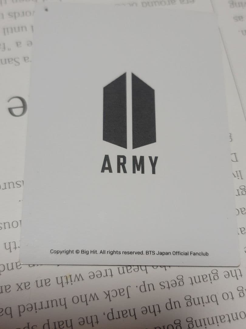 BTS ジミン FC更新トレカ 会場限定