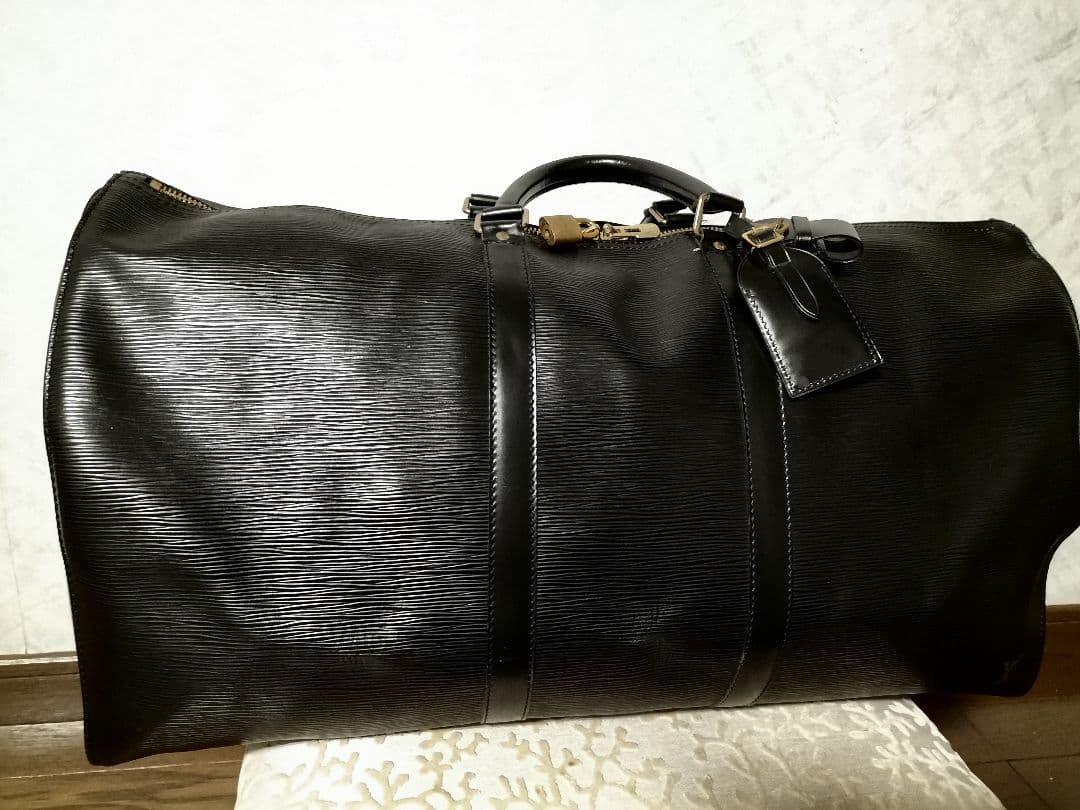 【美品✨】ルイヴィトン ボストンバッグ キーポル55 エピ 黒