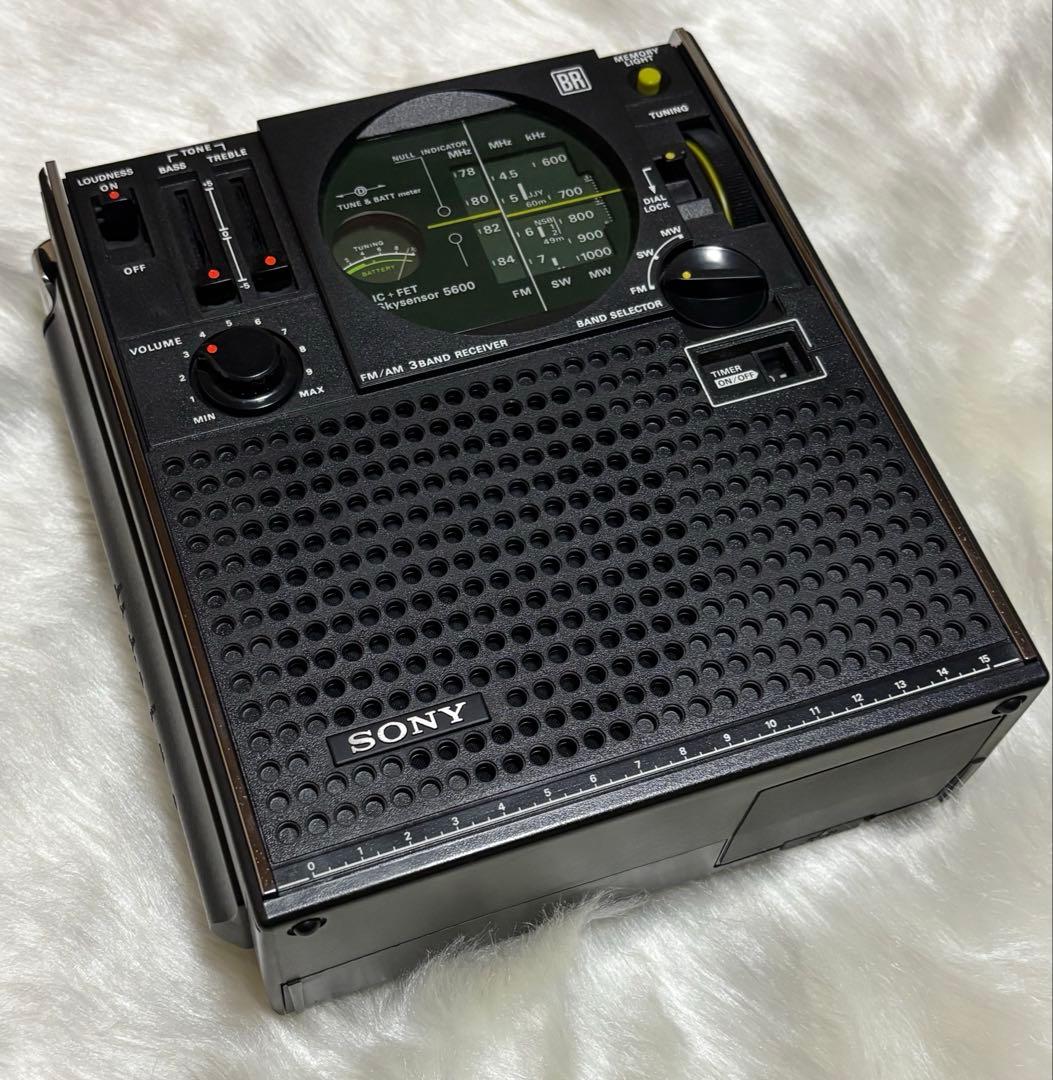 SONY ソニー Sky sensor ICF-5600 ラジオ 昭和レトロ