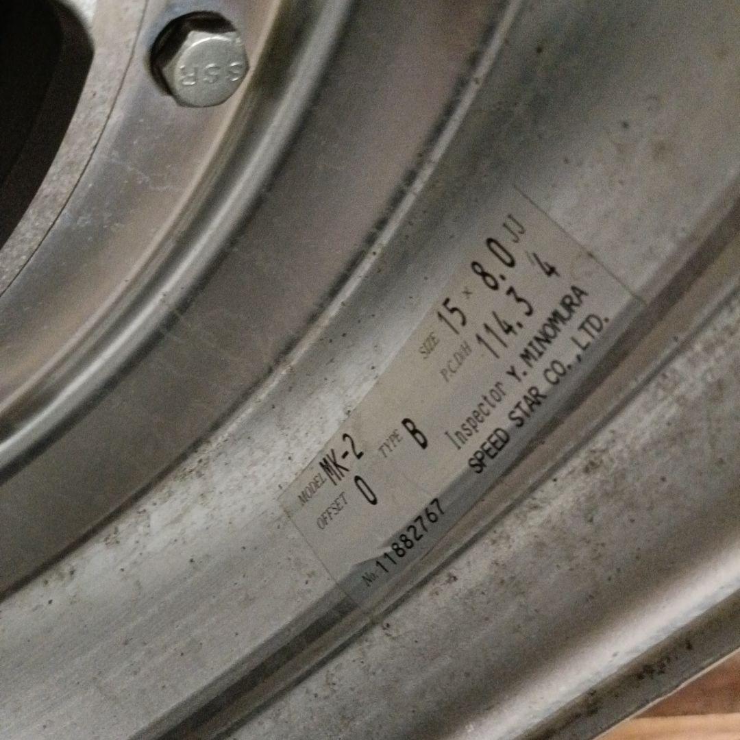 SSR スピードスターマーク2 15インチ タイヤホイール PCD114.3