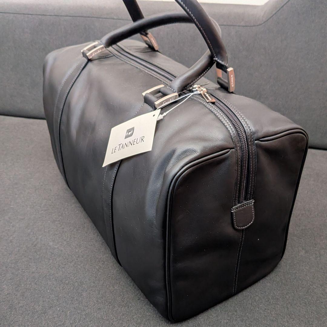 【新品未使用】LE TANNEUR ルタヌア ブラック ボストンバッグ