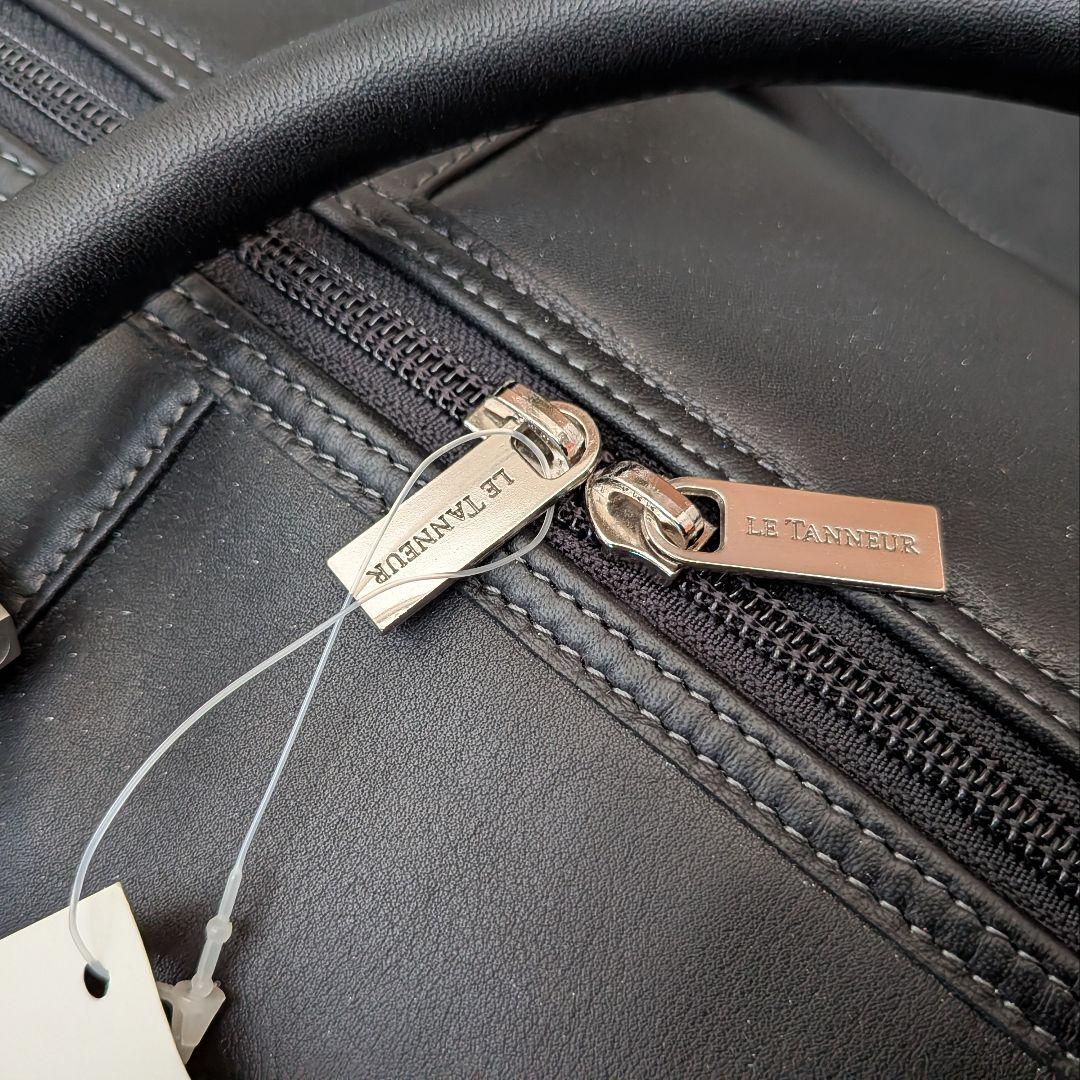 【新品未使用】LE TANNEUR ルタヌア ブラック ボストンバッグ