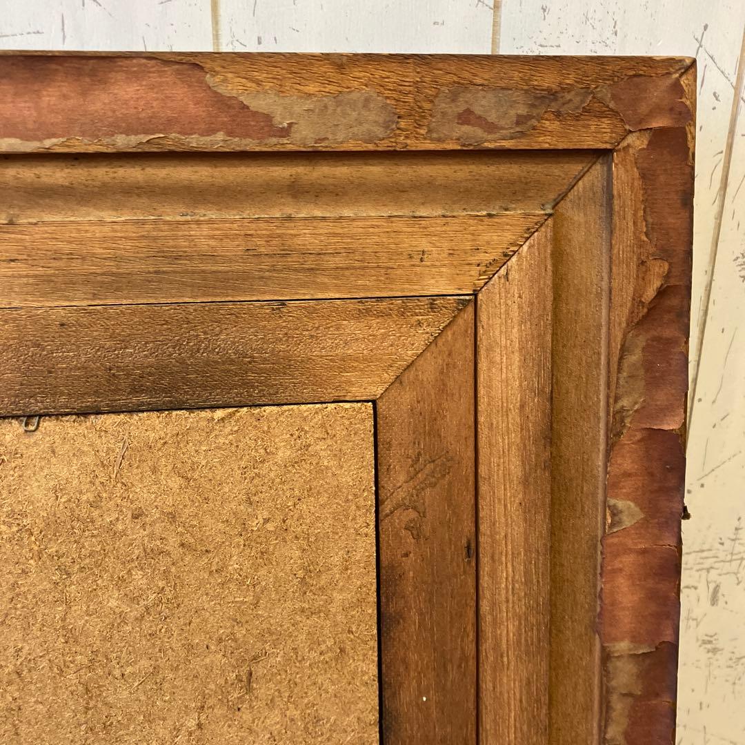 アンティーク 木製 ウッドフレーム 壁掛けミラー ウォールミラー 姿見 鏡