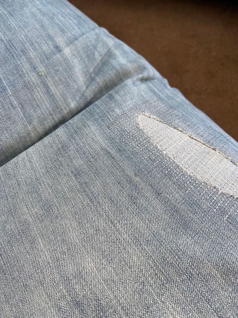 PM　ジャーナルスタンダードファニチャー　1人掛ソファー　デニム　ブルー