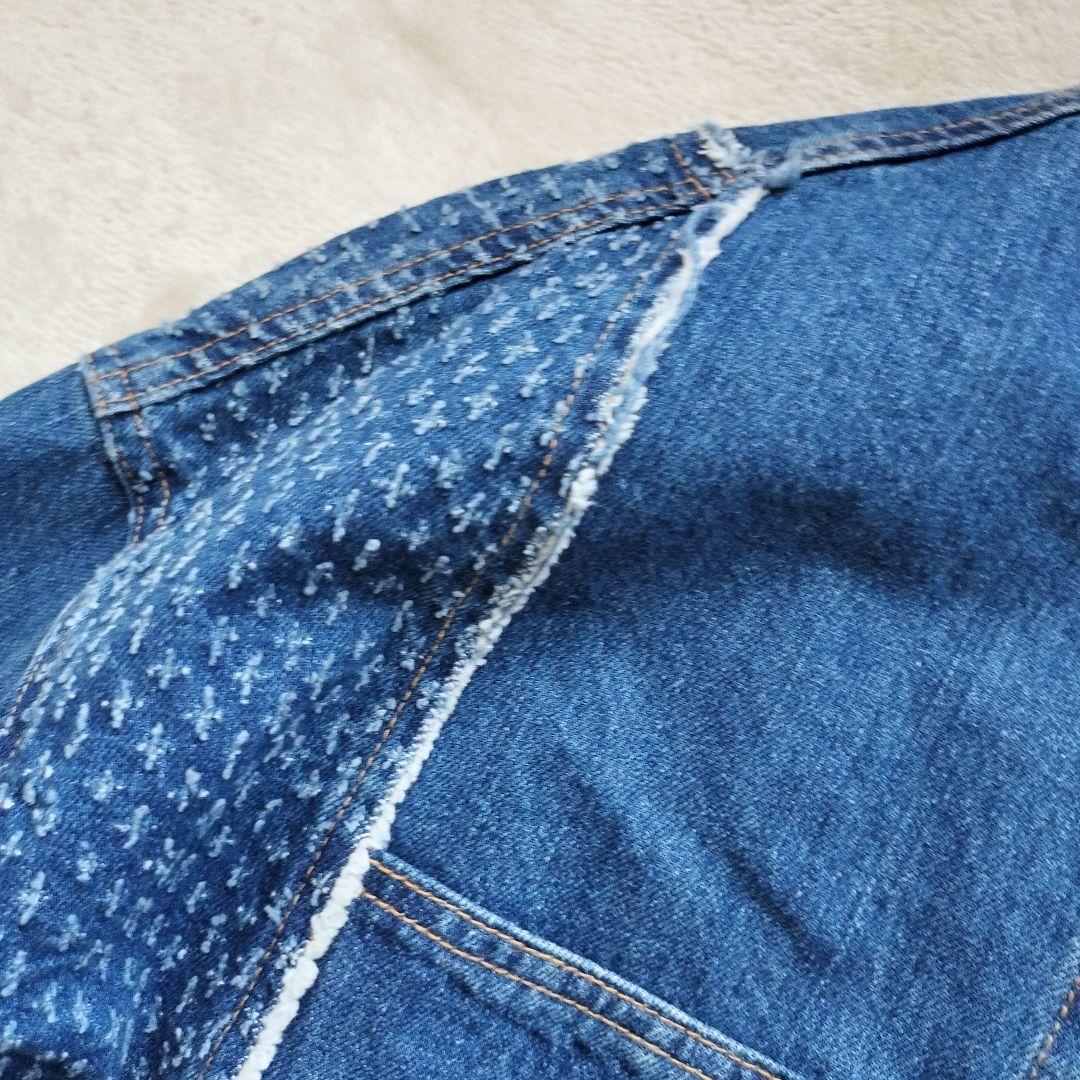 完売品 2025年 ニコアンド リメイクカバーオール デニムジャケット