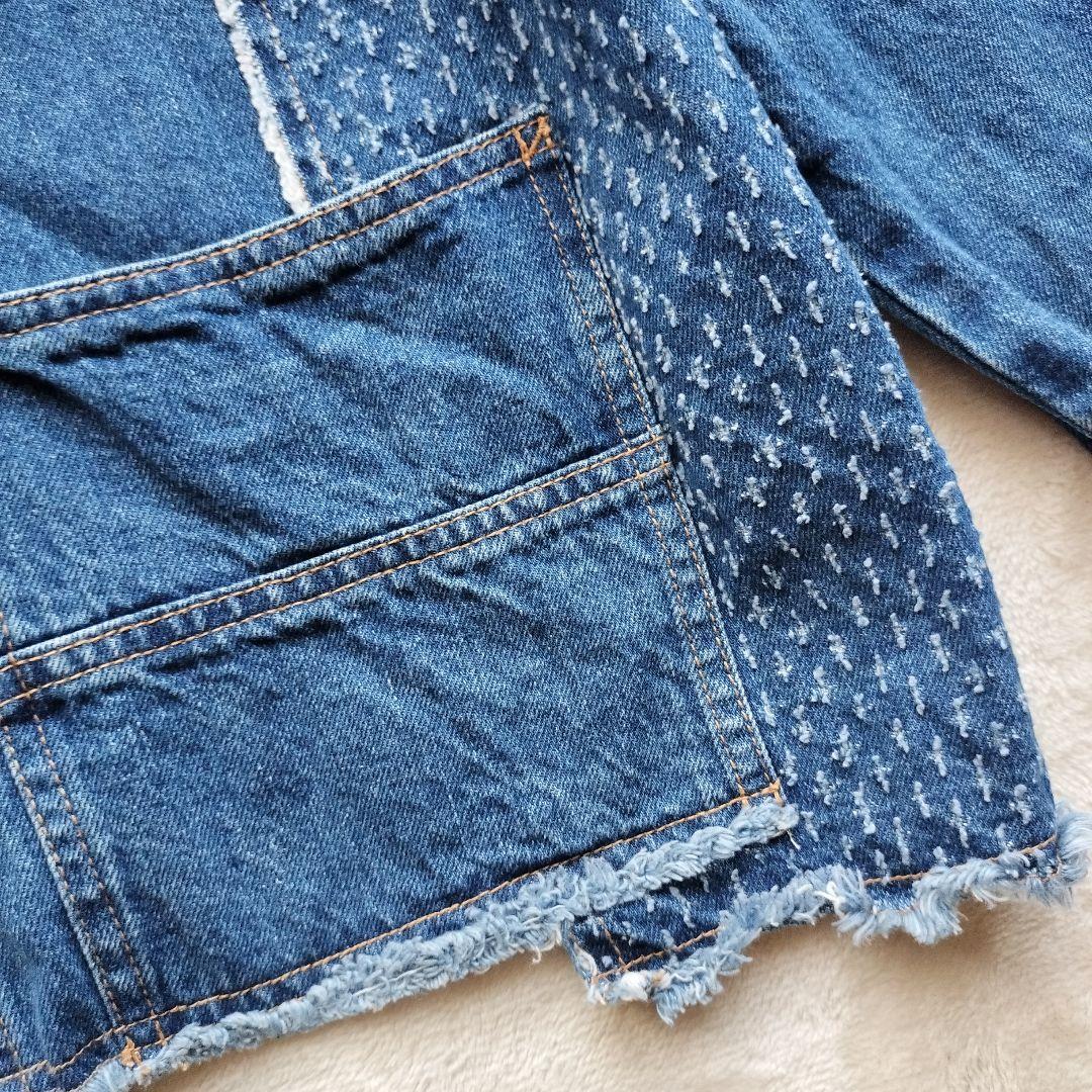 完売品 2025年 ニコアンド リメイクカバーオール デニムジャケット