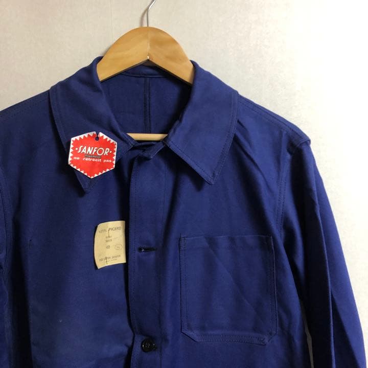 60〜70s  PICARDフレンチワークジャケット　コットンツイル