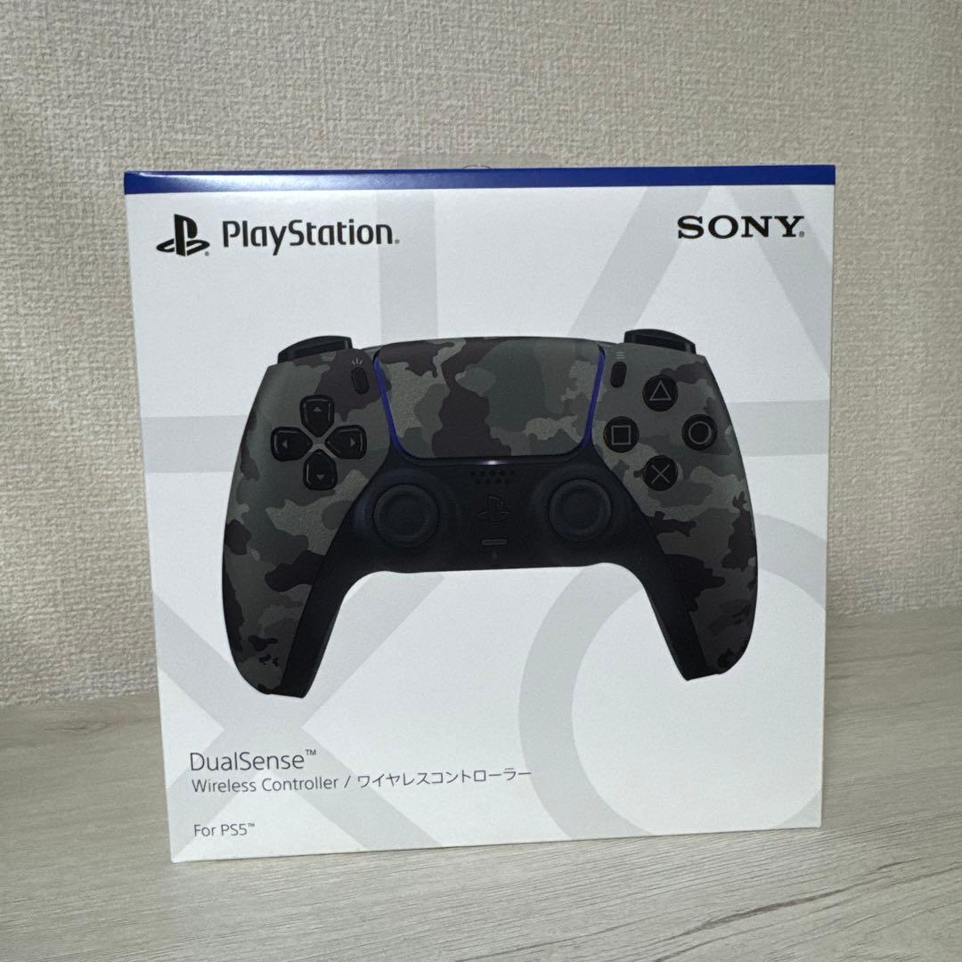 新品未開封　PS5 デュアルセンスコントローラー グレー カモフラージュ