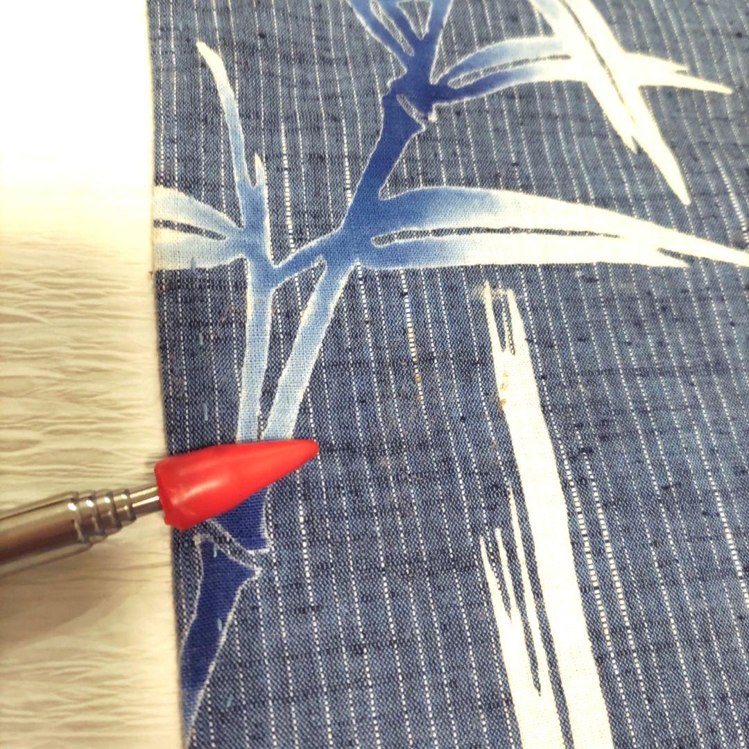 竺仙　浴衣　綿紬