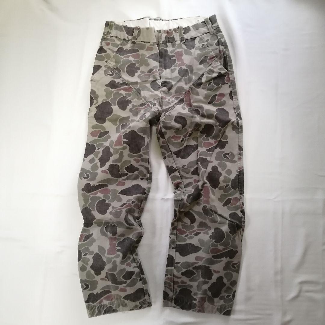 70sUSAビンテージ古着 Duxbak ハンティングパンツ ダックカモW32