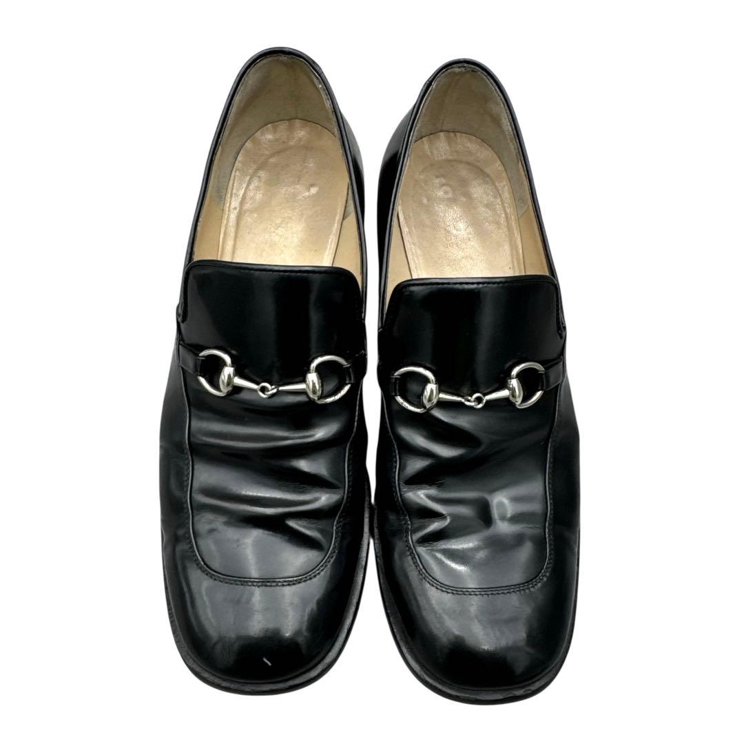 靴 Gucci Horsebit Loafers 37.5C Black 24.5