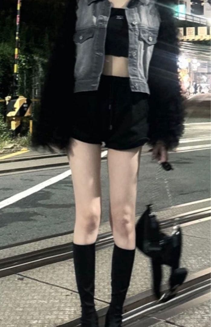 【未使用タグ付き】ボリュームチュールデニムGジャン