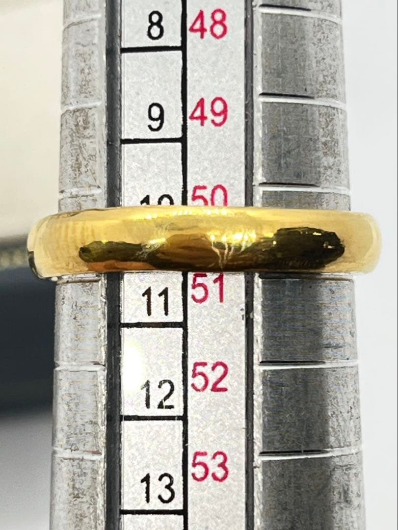 K24 純金 甲丸リング 4.52g指輪 リング 刻印あり ハンドメイド