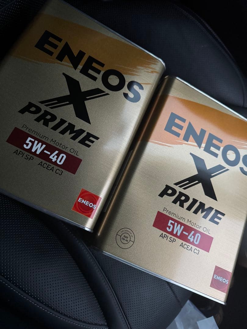 ENEOS X PRIME 5W-40 エンジンオイル　2缶