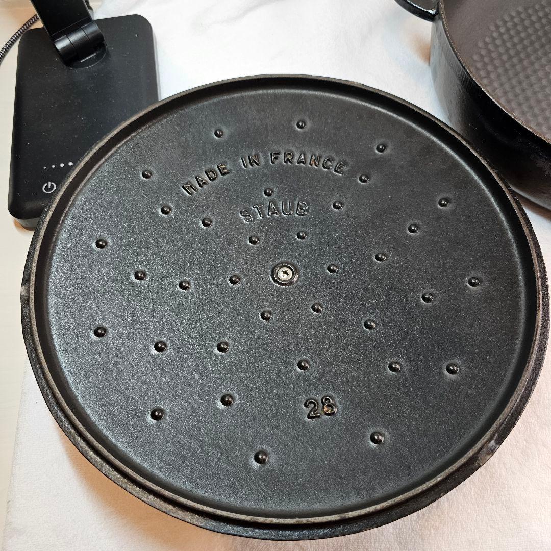 専用 STAUB ストウブ 28CM ニダベイユ ソテーパン ブラックすき焼き鍋