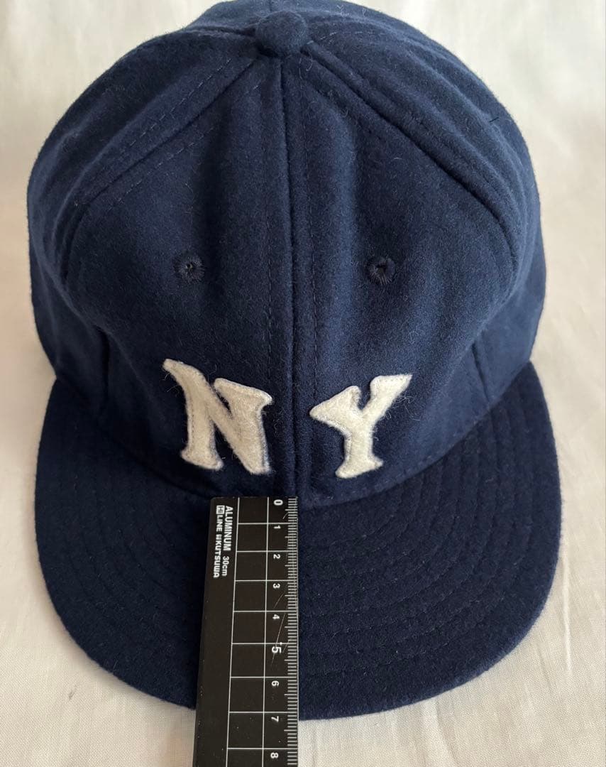 【希少】未使用USA製EBBETS FIELDキャップ ネイビー ウール NY