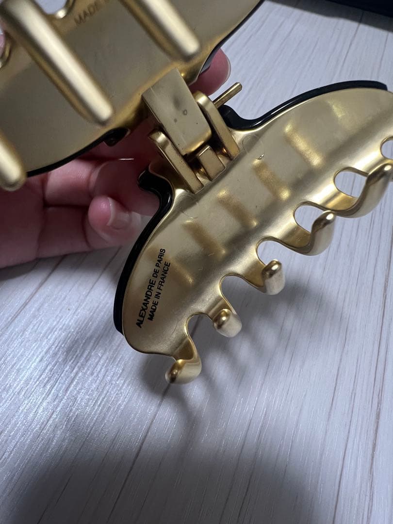 9/8限定値下 アレクサンドルドゥパリ　M クリップ　正規品　ブラック ゴールド