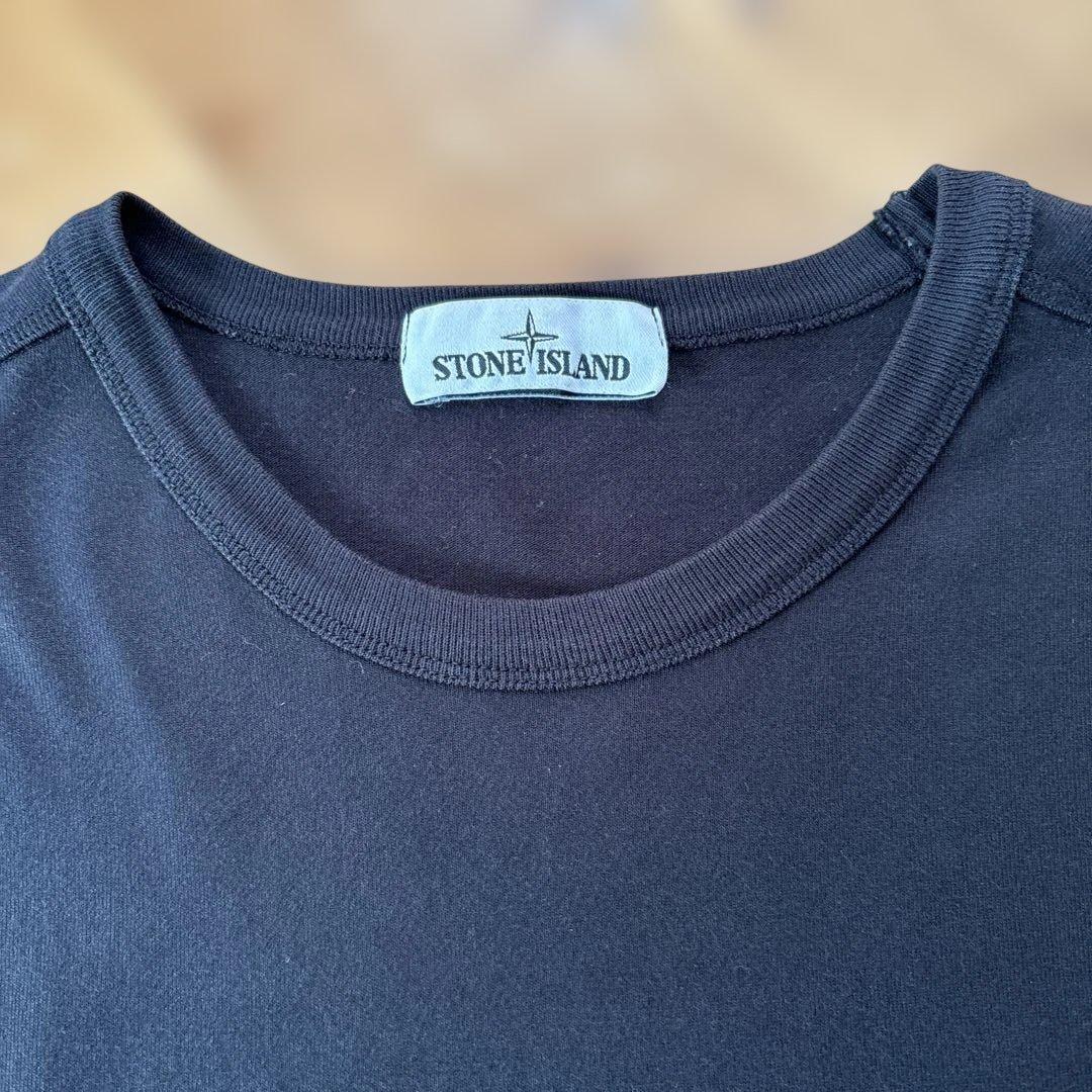 STONE  ブラック ロングスリーブ Tシャツ