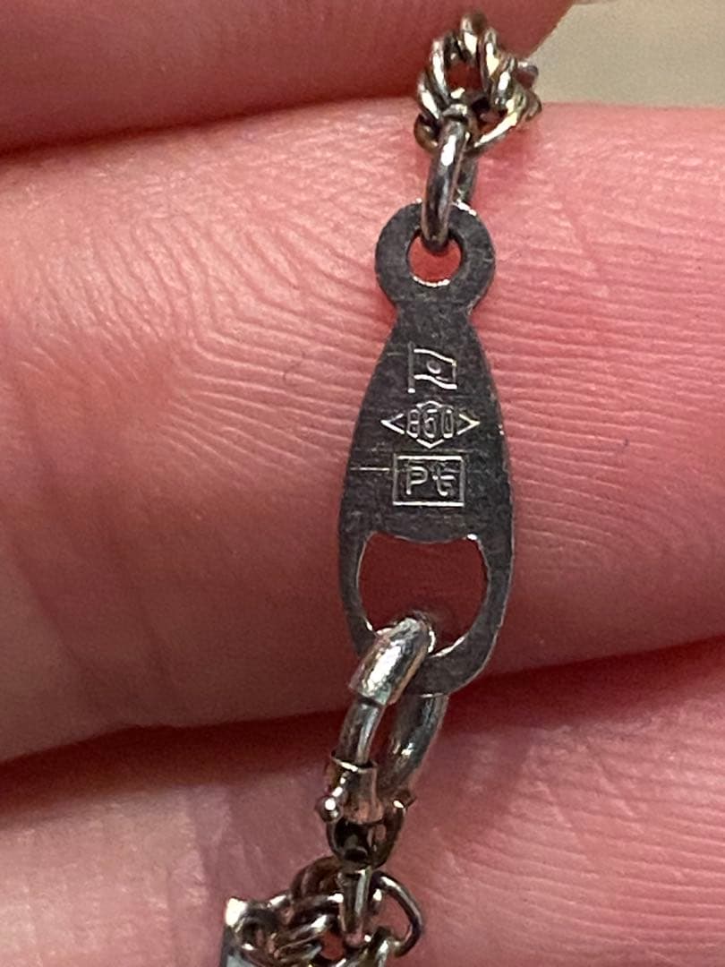 pt850 切子　ネックレス