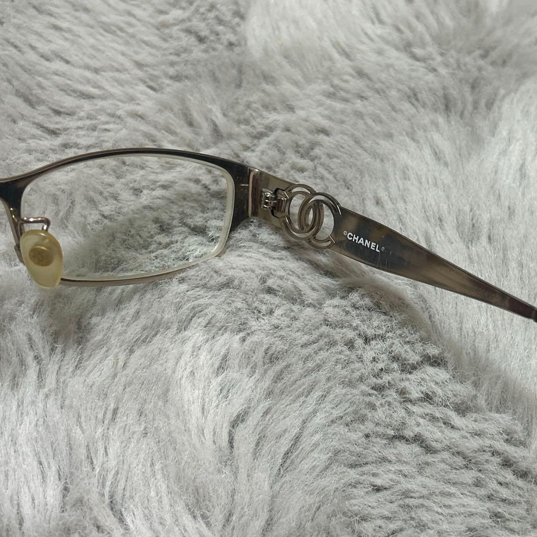 シャネル CHANEL メガネ 眼鏡 アイウェア ゴールド　度付き