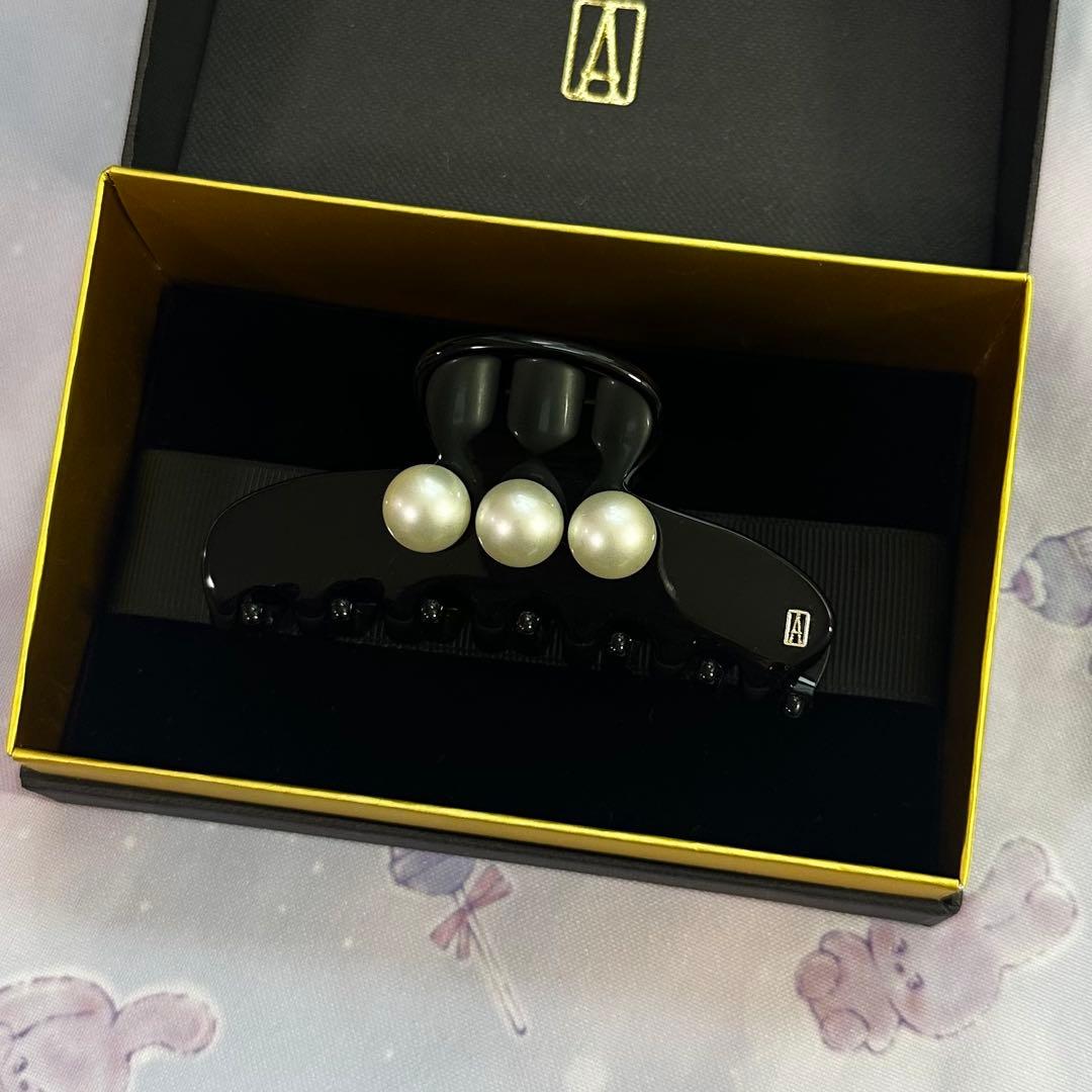 ALEXANDRE DE PARIS パール　ヘアクリップ　Mサイズ