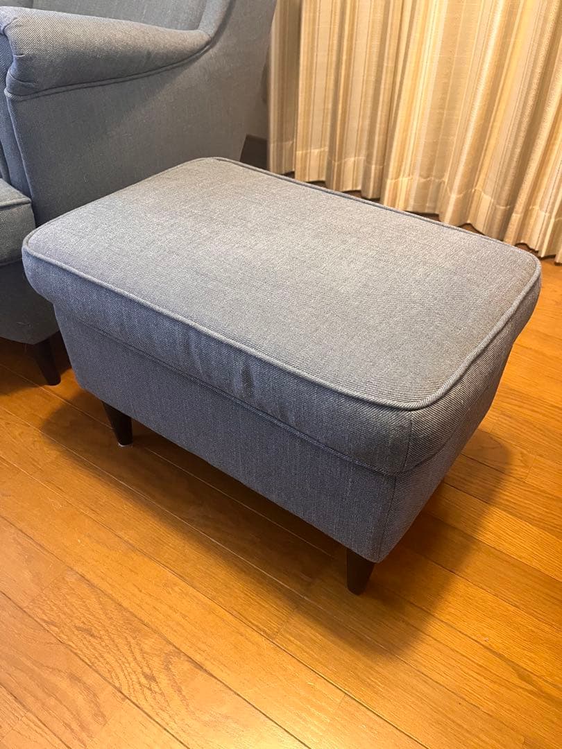 IKEA ストランドモン　オットマン　グレー